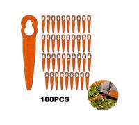 \u200b100pcs for Stihl Polycut 2-2 ABS Cutting Blades Lawn Mower Replacement Parts for Efficient Grass Trimming\u200b