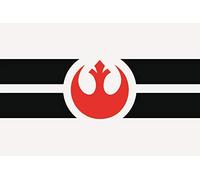 U24 Adesivo con bandiera dei ribelli dell'alleanza, 8 x 5 cm