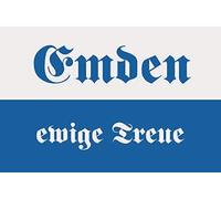 U24 Emden - Adesivo per auto con bandiera fedeltà eterna, 30 x 20 cm