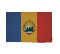 U24 Panno per la pulizia degli occhiali Romania Repubblica popolare bandiera bandiera panno in microfibra