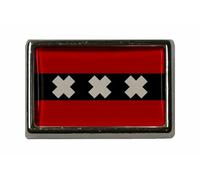U24 Pin Amsterdam - Spilla con bandiera, Acrilico