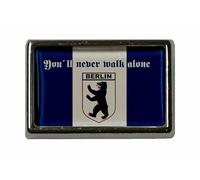 U24 Pin Berlin never walk alone spilla con bandiera