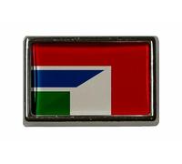 U24 Pin Gambia-Italia, spilla con bandiera, Acrilico