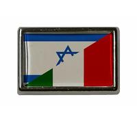U24 Pin Israele-Italia spilla con bandiera, Acrilico