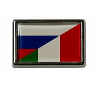 U24 Spilla con bandiera della Russia-Italia, Acrilico