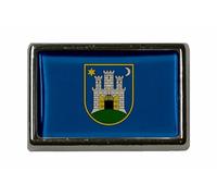 U24 Spilla con bandiera Zagabria, Acrilico