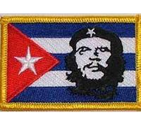 U24, toppa termoadesiva con bandiera di Cuba e Che Guevara