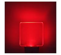 U4GLORY Luci notturne rosse, spina in 2 pezzi, luce rossa da 0,5 W, luce notturna con sensore crepuscolare fino all'alba, accensione e spegnimento, luce notturna a LED da inserire nella parete