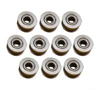 U624ZZ Cuscinetto a sfere lineari, 4 x 13 x 7 mm, puleggia a binario per sistemi ferroviari, cuscinetti a rulli scorrevoli in acciaio al carbonio (10 pezzi)