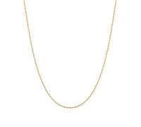 U7 Catenina Donna Oro Acciaio Inossidabile Larghezza 1,4mm Lunghezza 46cm + 5cm Placcato Oro 14K Collana Sottile Catenina Acciaio Donna per Ciondolo Regalo per Compleanno Natale