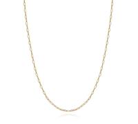 U7 Catenina Oro Donna a Graffetta da 1,8 mm Sottile Catenina Donna Acciaio Inossidabile Catena Regolabile Lunghezza 51 + 5cm Colore Placcato Oro 14K, con Confezione Regalo
