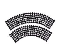 U7010 - Angolini Autoadesivi per Foto Angoli Stickers Photo Corners Colorati - Nero, Bianco, Oro, Argento - Cornici Sticker Album Foto - Nero - 312 Pezzi