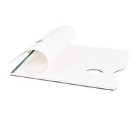 U7092 Pittura Tavolozza Carta di Pietra Usa e Getta Palette Stone Paper (50 fogli) 22.9cm x 30.5cm - Bianco