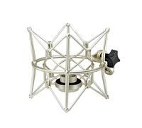 U87 Ai Shock Mount, supporto per microfono compatibile con Neumann U87 Ai, U67 Set, U89 i e TLM 67 microfono a condensatore di SUUNTOK, argento