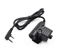 U94 Adattatore Per Cuffie Con Spina PTT 7,0Mm 2PIN Per UV-5R UV-S9 Plus UV-82