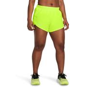 Under Armour Fly By 3in Shorts Giallo L Donna