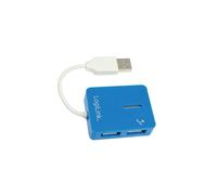 UA0136 Hub USB A-Femmina x4, USB A-Spina USB 2.0 PnP blu LOGILINK