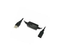UA0147 Ripetitore USB USB 2.0 USB A-Femmina,USB A-Spina 25m Nero LOGILINK