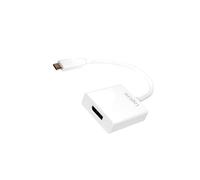 UA0246A Adattatore USB 3.0 DisplayPort Femmina, USB C-Spina 140mm Bianco LOGI...