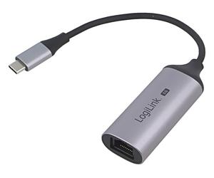 UA0456 Adattatore USB per presa Ethernet RJ45, connettore USB C grigio LOGILINK