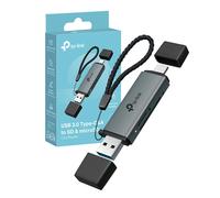 TP-Link UA430D Lettore di Schede SD, USB 3.0 Type C&A, Supporta SD/SDHC/SDXC/mircoSD/microSDHC/microSDXC, UHS-I, Compatibile con Phone(iOS/Android), Tablet, Laptop e Desktop (Linux/Mac/Windows/Chrome)