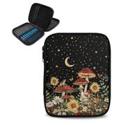 Uacyareni Uncinetto Caso Organizzatore Fungo Luna Uncinetto Caso di Immagazzinaggio Vuoto Leggero Crochet Borsa Da Viaggio