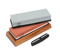 Uadme 400/1000 Set di pietre per affilare con taglio Premium a grana 3000/8000 Uadme Affilacoltelli ideale per tutte le lame Affilacoltelli con base antiscivolo