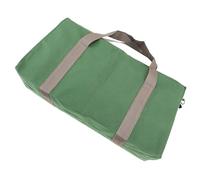 Uadme Borsa da toilette multifunzionale portatile, impermeabile, grande capacità, organizer per cosmetici, per viaggi, viaggi in autobus, marrone, 40,6 cm, in tela, a bocca larga, tracolla regolabile