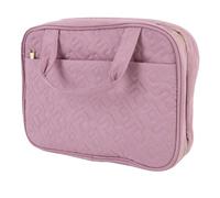 Uadme Borsa di Toeletta di Bagno Organizzatore Cosmetico per Trucco Portatile con Gancio Sospeso per il Set di Pennelli con Balsamo per Shampoo (Viola)