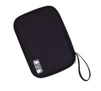 Uadme Borsa per il pranzo in tela di grande capacità, elegante multifunzionale per campeggio e scuola all'aperto, manico comodo, portaoggetti da doccia in rete portatile blu, ad asciugatura rapida