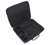 Uadme Custodia rigida per il trasporto satellitare, custodia multi scomparto in EVA per viaggi all'aperto, camper, custodia per parabola satellitare, leggera, nera
