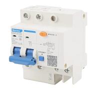 Uadme Interruttore Differenziale, DZ47LE-63 1P/2P/3P+N 230V 63A 30mA Interruttori Magnetotermico Differenziali, per Decorazione Domestica, Costruzione Ingegneristica, Evitare Scosse Elettriche (2P+N)