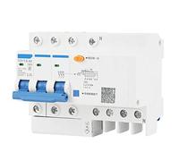 Uadme Interruttore Differenziale, DZ47LE-63 1P/2P/3P+N 230V 63A 30mA Interruttori Magnetotermico Differenziali, per Decorazione Domestica, Costruzione Ingegneristica, Evitare Scosse Elettriche (3P+N)