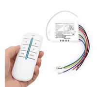 Uadme Interruttore per Telecomando a 4 Vie, Smart WiFi Interruttore Telecomando Wireless, 220V ON/OFF Ricevitore Luce da Parete Digitale Senza Fili Interruttore Telecomando