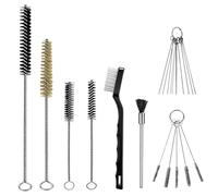 Uadme Kit Pulizia Aerografo, 21 Pezzi Kit di Pulizia per Pistola a Spruzzo e Aerografo con Spazzole in Acciaio Inox, Accessori per Strumenti per Ugelli per Pulizia