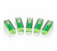 Uadme Livella Bolla Piccola, 5 Pezzi Spirit Level Bubble, 15 x 15 x 40 mm Mini Livella a Bolla, Strumenti di Layout degli Strumenti di Misura del Contrassegno di Livello