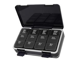 Uadme Organizer per maschere facciali, scatola portaoggetti da scrivania, molto capiente, per pannolini e tagliatelle istantanee, portapenne multifunzione con 13 scomparti, nero