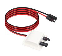 Uadme Passacavo Solare Impermeabile, Collegamento Solare con 2m 10AWG Cavo, Doppio Cavo di Ingresso Resistente Agli Agenti Atmosferici, per Camper, Barca da Tetto, Yacht, Campeggio