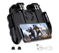 Uadme PUBG Mobile Controller, Joystick per Telefono, Aggiornata Trigger di Funzionamento a Sei dita con Ventola di Raffreddamento, Perfettamente con Smartphone da 4,7 a 6,5 pollici