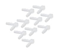 Uadme Raccordo 90 Gradi Portagomma, 10 pezzi 4mm Raccordo a L Acqua in Plastica, per Applicazioni Nel Settore Farmaceutico, Alimentare e Delle Bevande, di Laboratorio