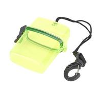 Uadme Scatola per Immersione Subacquea, Custodia Impermeabile Galleggiante in Plastica Trasparente, Scatole Impermeabili da Immersione con Gancio in Corda per Surf Canoa Kayak(Giallo)