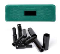 Uadme Set Bussole 1/2, 10 pezzi Set Bussole a Impatto 8-24 mm, Bussole a Impulsi Profondo da 1/2" con Scanalatura Fissa Anticaduta, per Avvitatore a Impulsi