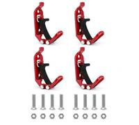 Uadme Supporto per Pala, 4 Pezzi Supporto Pala e Ascia per Portapacchi, Kit Montaggio Parete con Morsetto Gomma Metallica per Fuoristrada Camion Rimorchi SUV Quad e barche