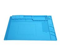 Uadme Tappetino magnetico di riparazione in silicone, resistente al calore, per stazione di saldatura, colore azzurro, piattaforma di manutenzione per riparazione elettronica