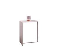uadyie Tavolino Da Caffè Piccolo Tavolino in metallo satinato stile tavolino Semplice divano for la casa Tavolino da tè Tavolini Da Caffè Piccoli Per il Soggiorno(Two white ones)