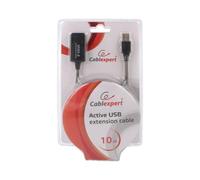 UAE-01-10M Ripetitore USB USB 2.0 USB A-Femmina,USB A-Spina 10m Nero GEMBIRD