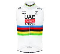 UAE TEAM EMIRATES - XRG Gilet a vento Campione del mondo 2026 bianco