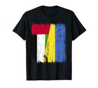 UAE Ucraina Mezza Bandiera Emirati Arabi Uniti Patrimonio ucraino Maglietta