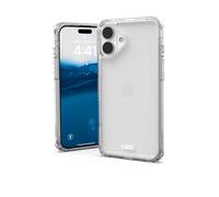 Urban Armor Gear Plyo Case compatibile con Apple iPhone 16 Plus (cover Ricarica wireless compatibile, angoli morbidi a prova di caduta, bordo rialzato) ghiaccio (trasparente)