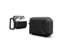 UAG Progettato per AirPods Pro (2a generazione 2022) nero civile, custodia protettiva completa robusta e sottile resistente all'acqua con portachiavi staccabile moschettone URBAN ARMOR GEAR